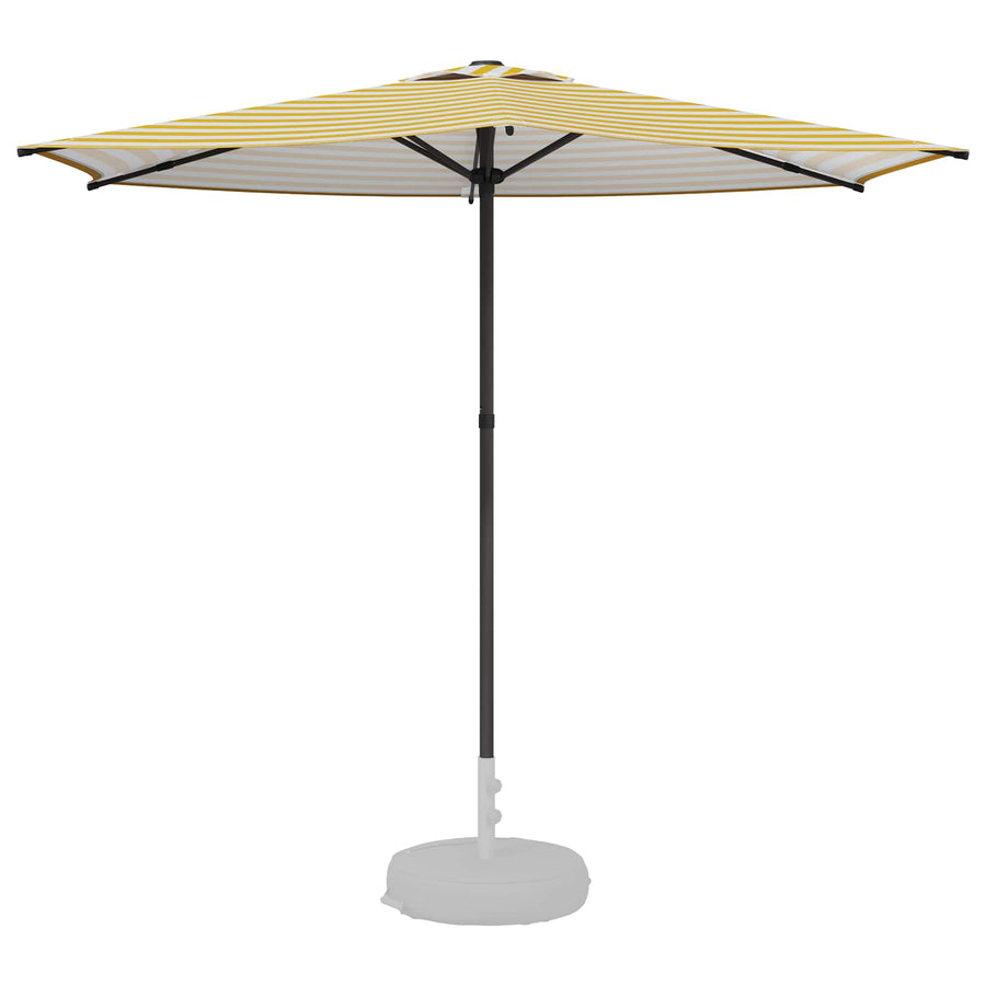 Tuinparasol 270 x 270 cm Polyester Rechthoekig Geel en Wit