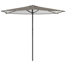 Tuinparasol 270 x 270 cm Polyester Rechthoekig Zwart en Wit