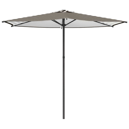 Tuinparasol 270 x 270 cm Polyester Rechthoekig Zwart en Wit