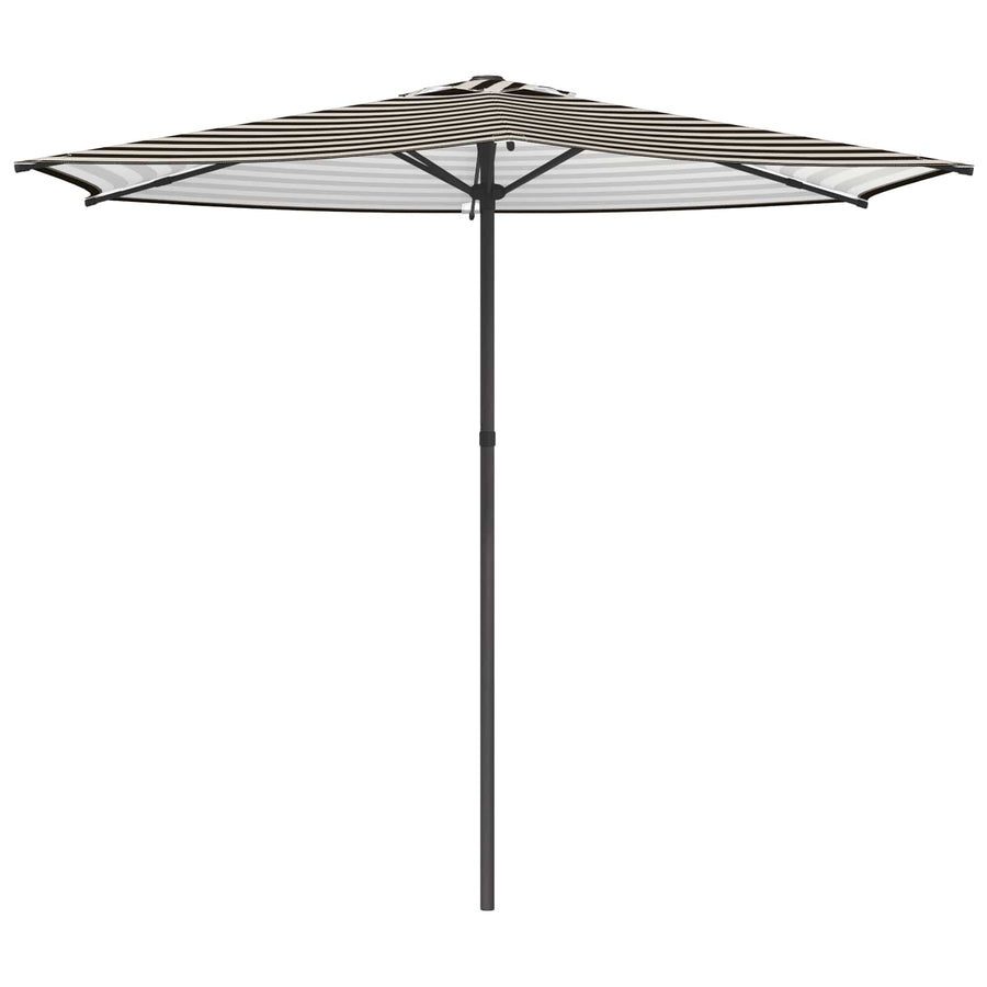Tuinparasol 270 x 270 cm Polyester Rechthoekig Zwart en Wit