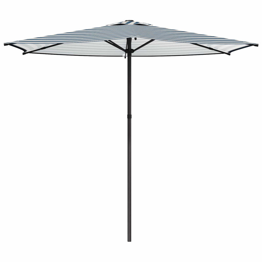 Tuinparasol 270 x 270 cm Polyester Rechthoekig Blauw en Wit