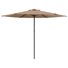 Tuinparasol 300x300 cm rechthoekig taupe polyester