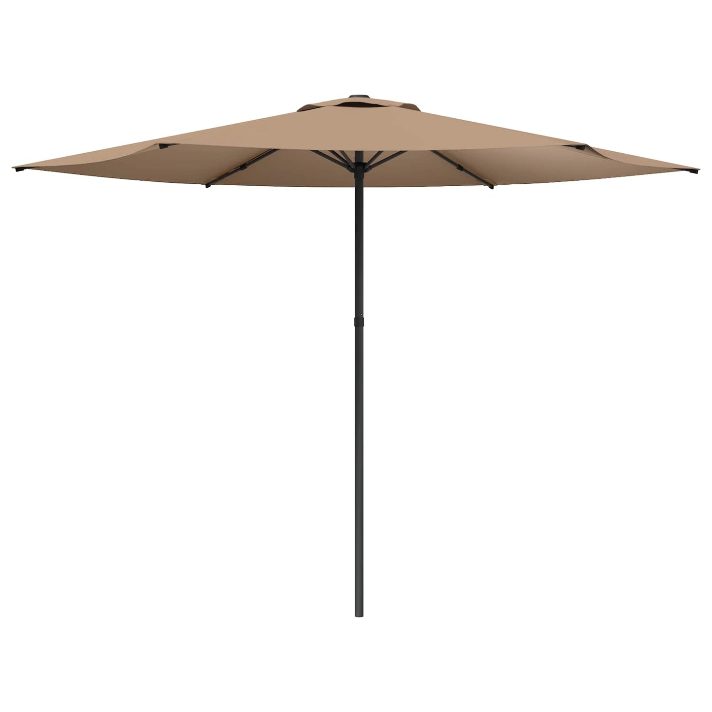 Tuinparasol 300 x 300 cm Polyester Rechthoekig Taupe