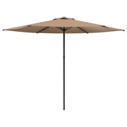 Tuinparasol 300x300 cm rechthoekig taupe polyester