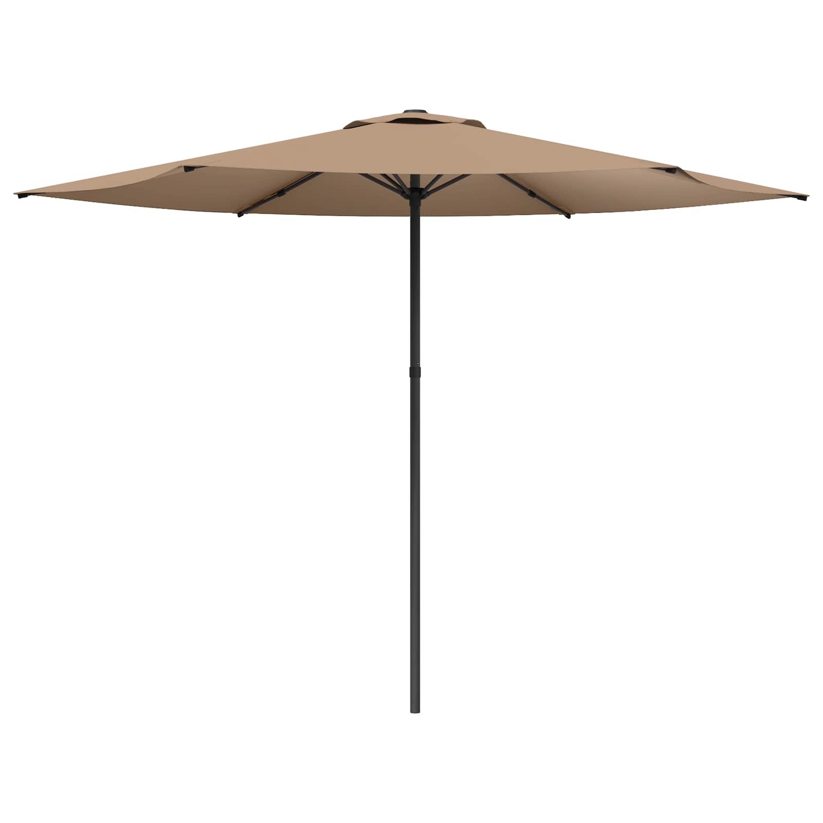 Tuinparasol 300 x 300 cm Polyester Rechthoekig Taupe