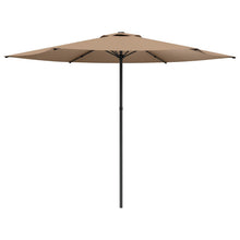 Tuinparasol 300 x 300 cm Polyester Rechthoekig Taupe