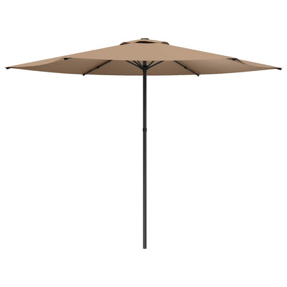 Tuinparasol 300 x 300 cm Polyester Rechthoekig Taupe