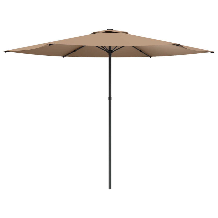 Tuinparasol 300 x 300 cm Polyester Rechthoekig Taupe