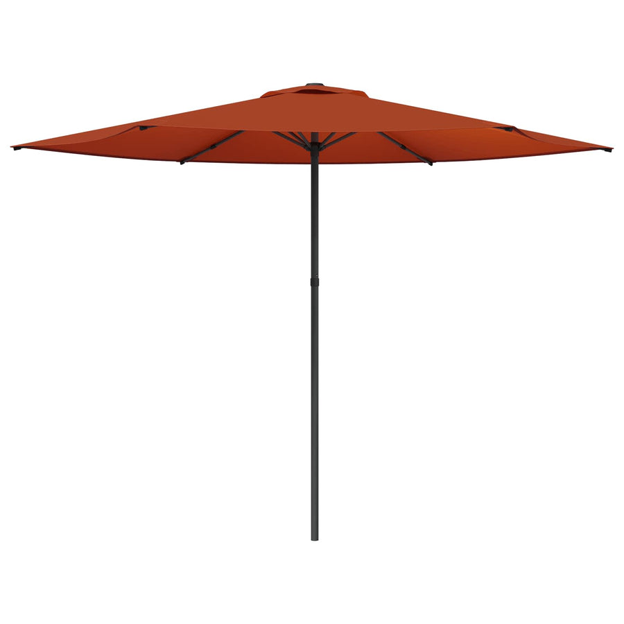 Tuinparasol 300 x 300 cm Polyester Rechthoekig Terracotta