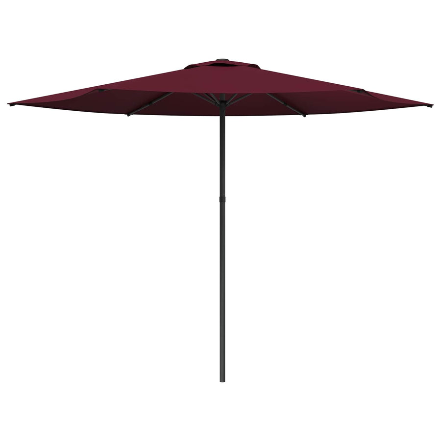 Tuinparasol 300 x 300 cm Polyester Rechthoekig Bordeaux Rood