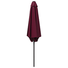 Tuinparasol 300 x 300 cm Polyester Rechthoekig Bordeaux Rood
