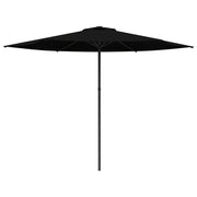 Tuinparasol 296x296 cm zwart polyester