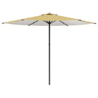 Tuinparasol 300x300 cm geel wit rechthoekig