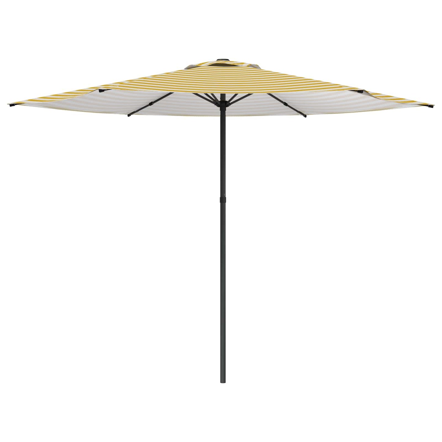 Tuinparasol 300 x 300 cm Polyester Rechthoekig Geel en Wit
