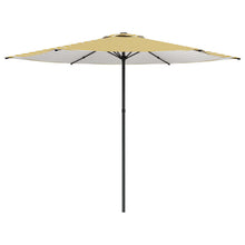 Tuinparasol 300 x 300 cm Polyester Rechthoekig Geel en Wit