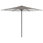 Tuinparasol rechthoek 300x300 cm zwart wit