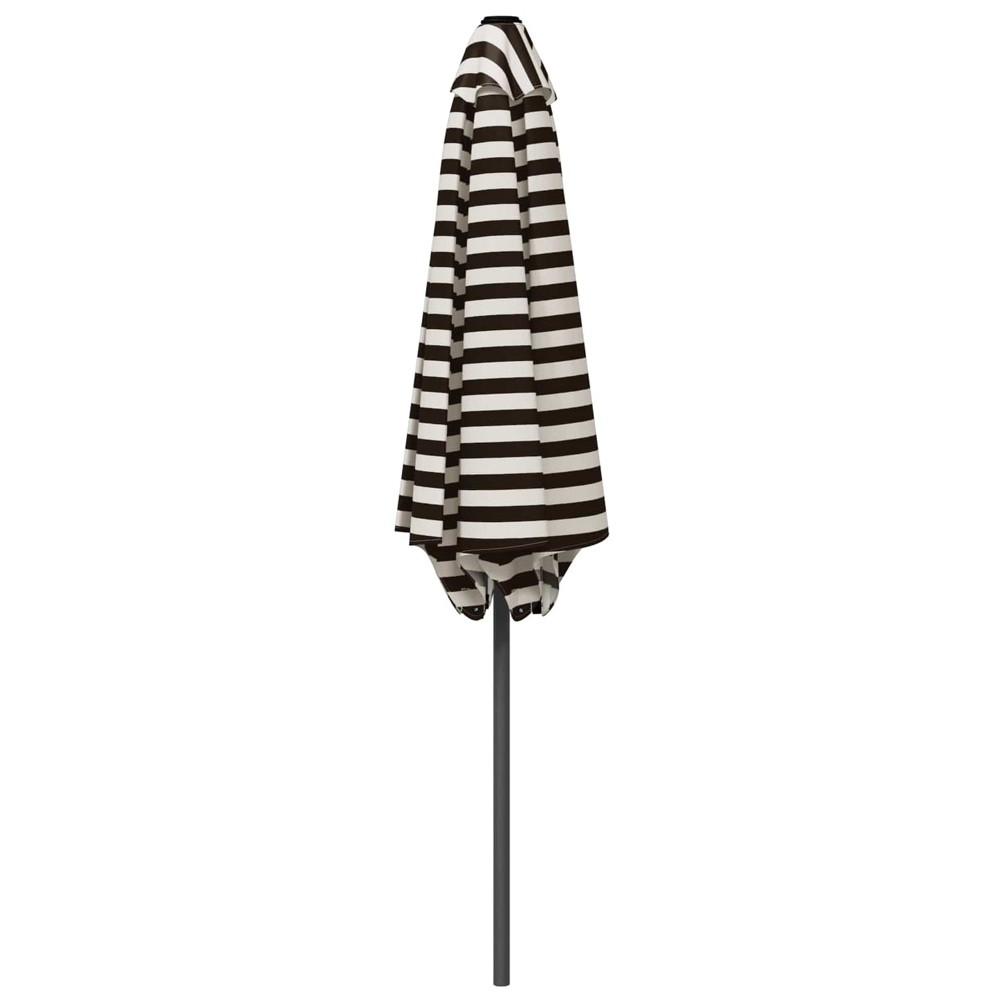 Tuinparasol 300 x 300 cm Polyester Rechthoekig Zwart en Wit