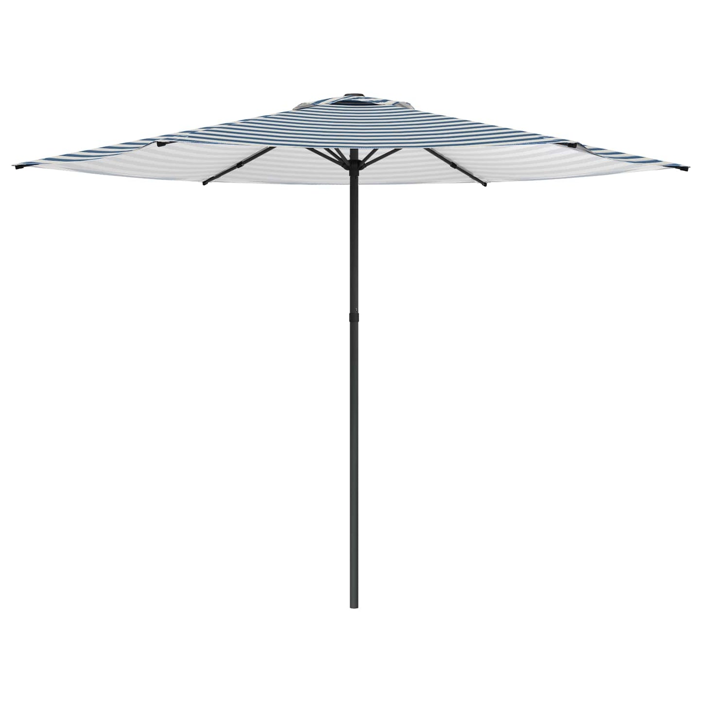 Tuinparasol 300 x 300 cm Polyester Rechthoekig Blauw en Wit