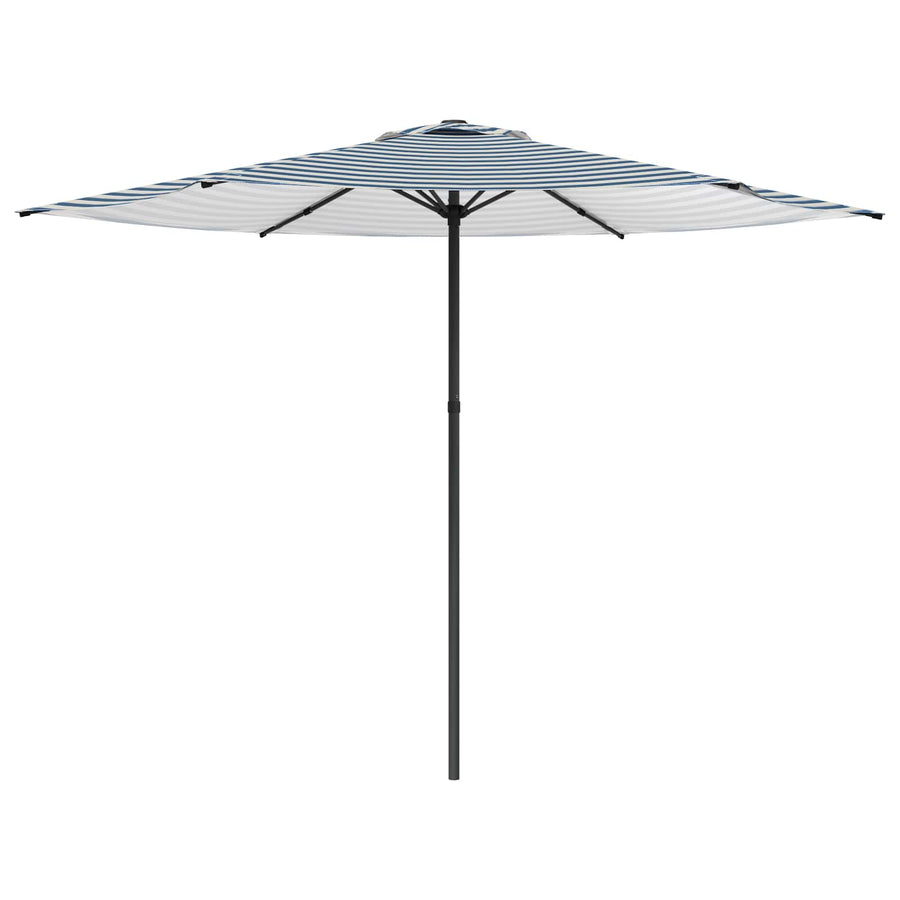Tuinparasol 300 x 300 cm Polyester Rechthoekig Blauw en Wit
