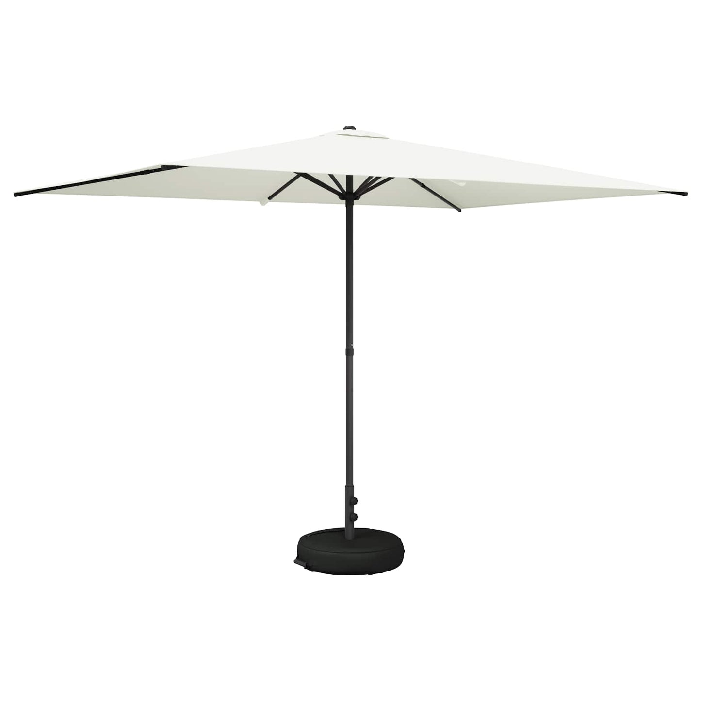 Tuinparasol 200 x 300 cm Polyester Rechthoekig Crèmekleurig
