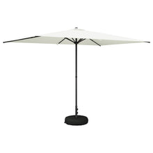 Tuinparasol 200 x 300 cm Polyester Rechthoekig Crèmekleurig