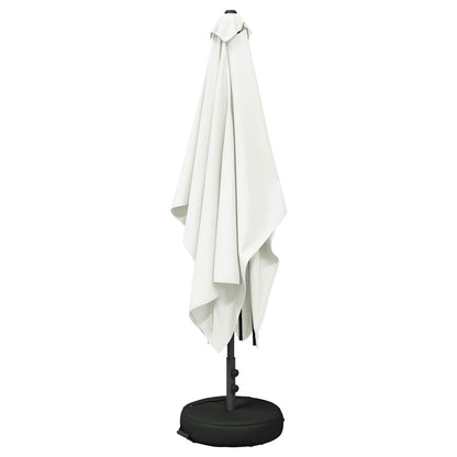 Tuinparasol 200 x 300 cm Polyester Rechthoekig Crèmekleurig