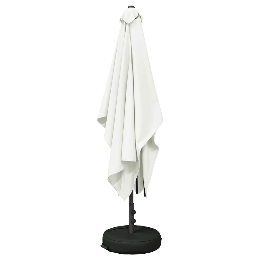 Tuinparasol 200 x 300 cm Polyester Rechthoekig Crèmekleurig