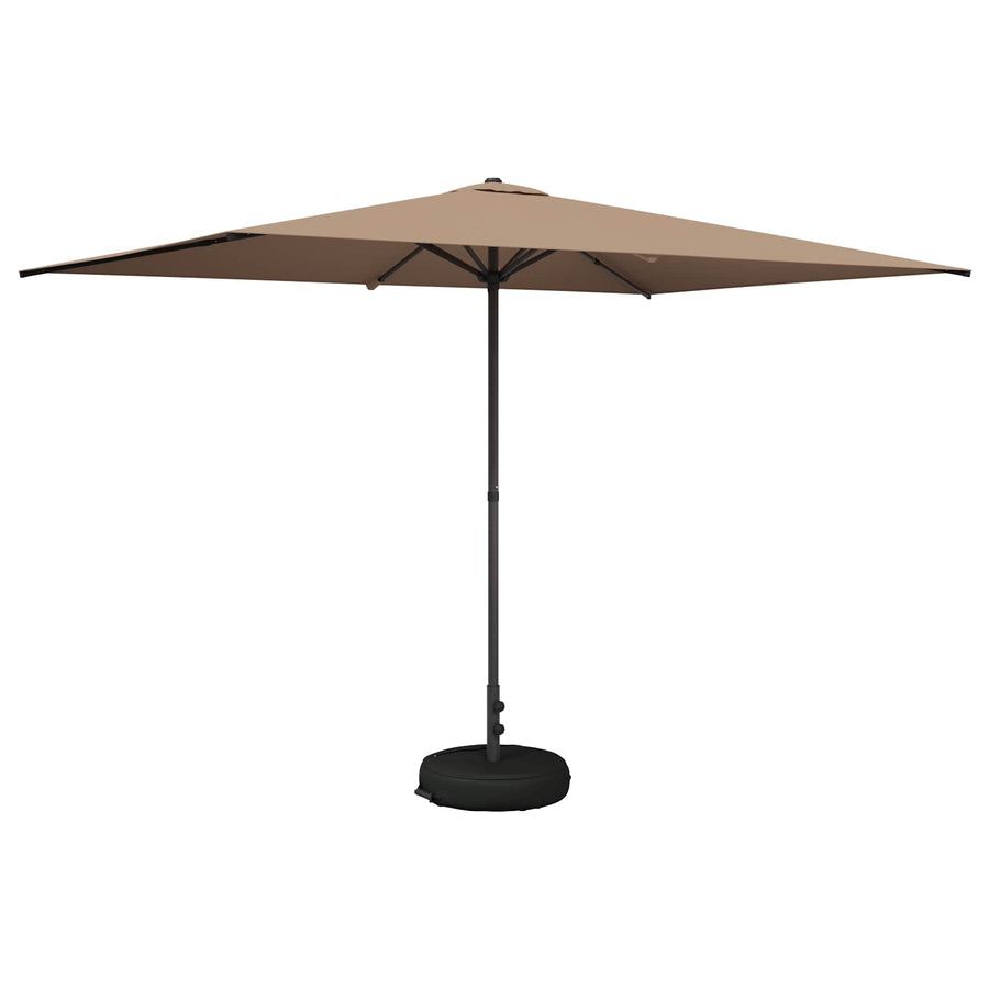 Tuinparasol 200 x 300 cm Polyester Rechthoekig Taupe