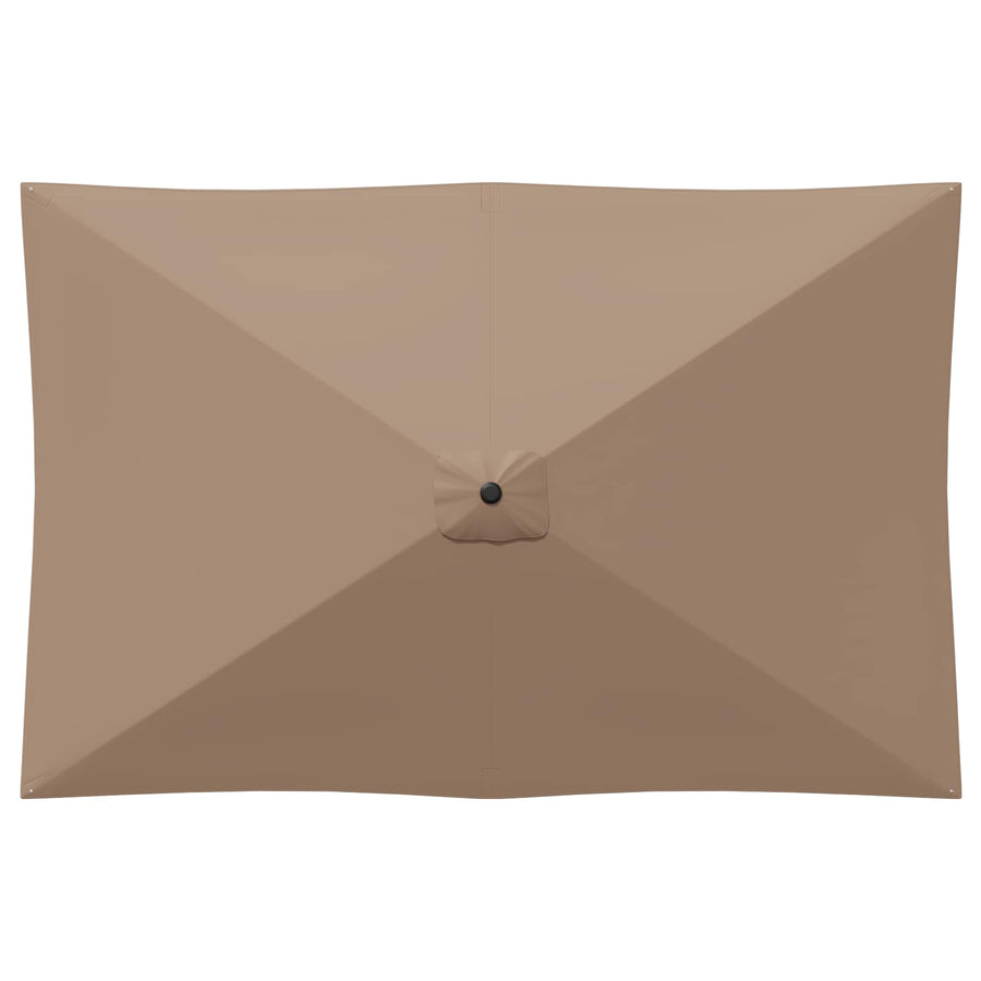 Tuinparasol 200 x 300 cm Polyester Rechthoekig Taupe
