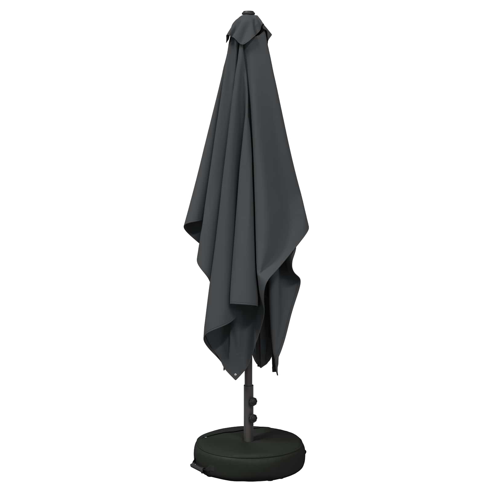 Tuinparasol 200 x 300 cm Polyester Rechthoekig Antracietkleurig