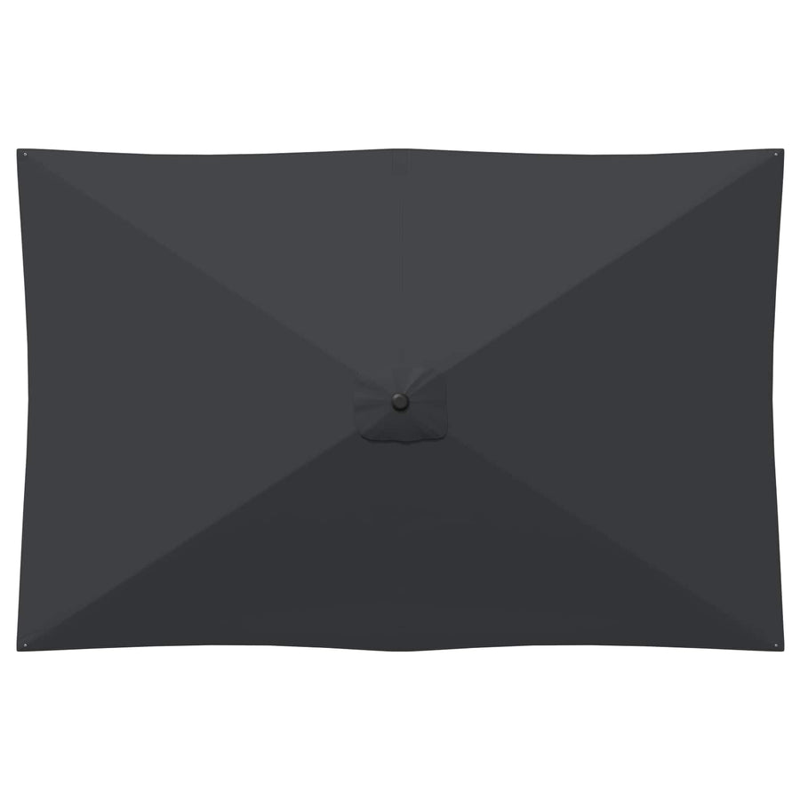 Tuinparasol 200 x 300 cm Polyester Rechthoekig Antracietkleurig