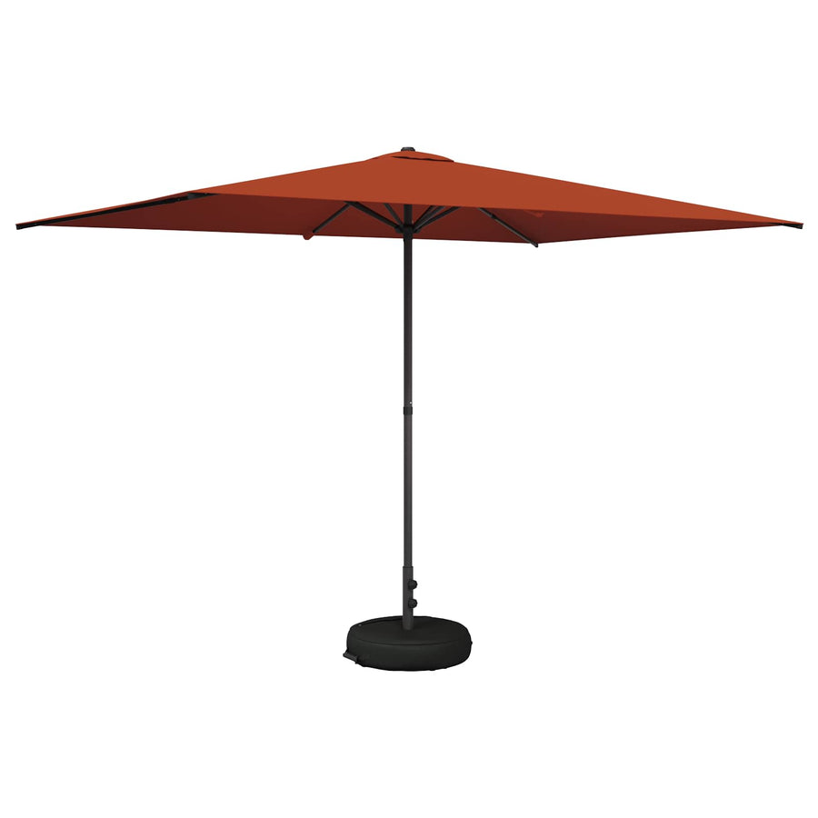 Tuinparasol 200 x 300 cm Polyester Rechthoekig Terracotta