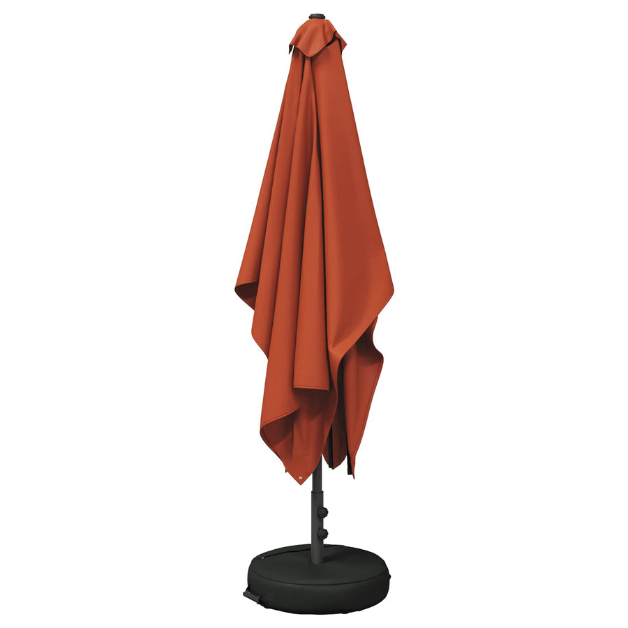 Tuinparasol 200 x 300 cm Polyester Rechthoekig Terracotta