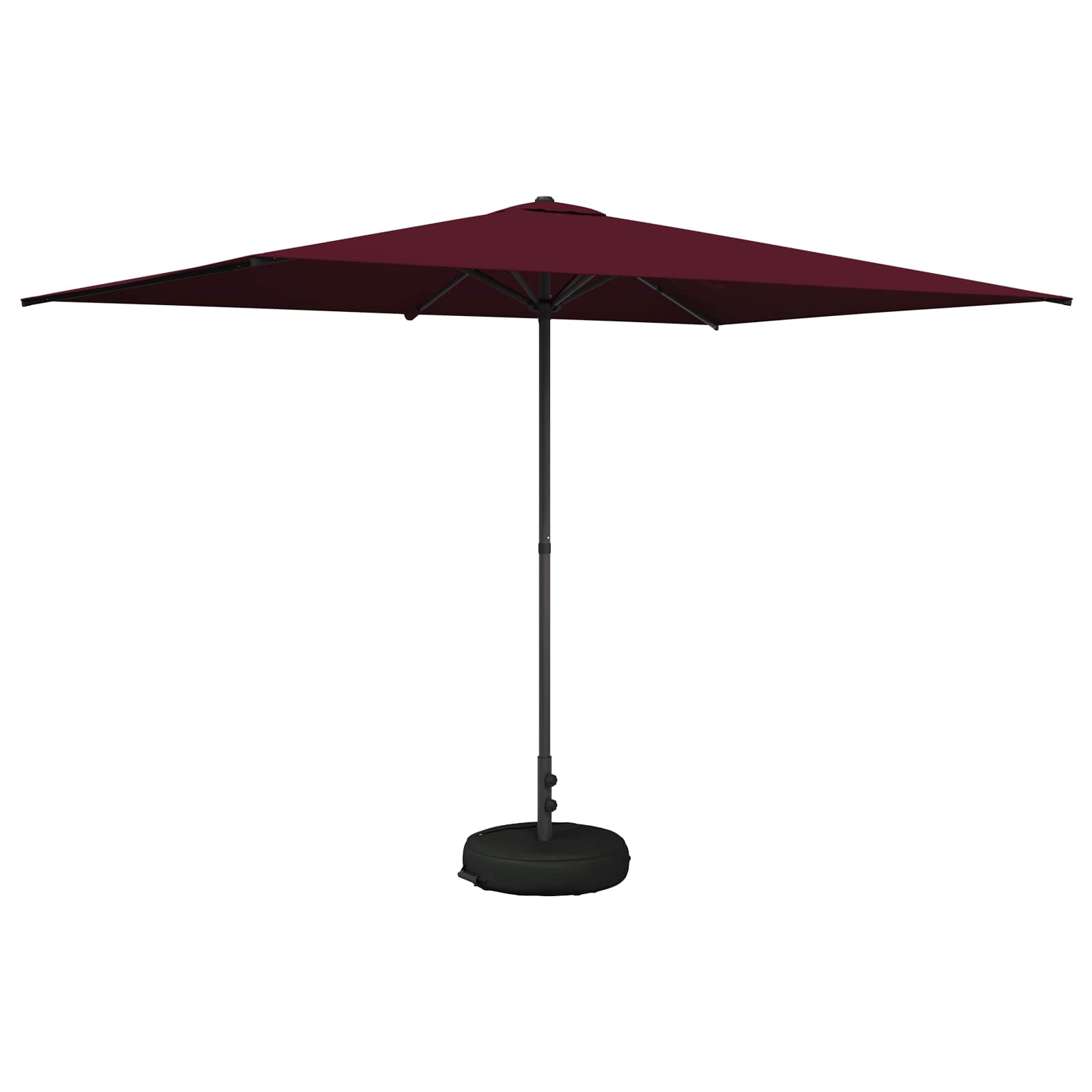 Tuinparasol 200 x 300 cm Polyester Rechthoekig Bordeaux Rood