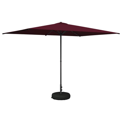 Tuinparasol 200 x 300 cm Polyester Rechthoekig Bordeaux Rood