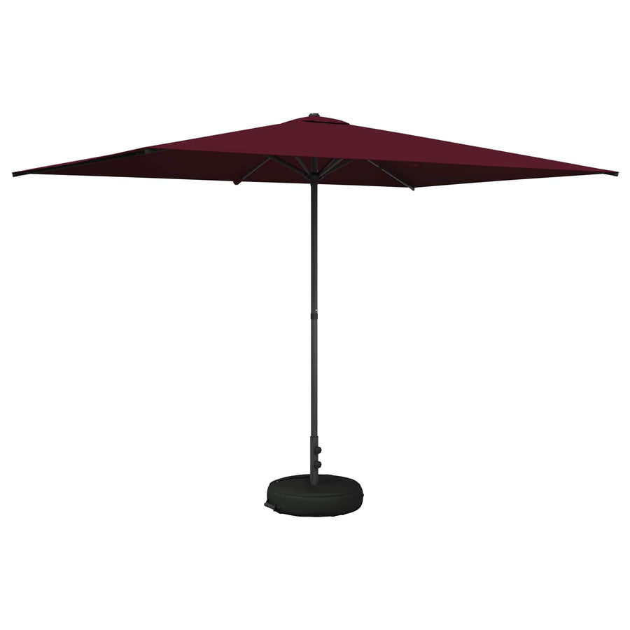 Tuinparasol 200 x 300 cm Polyester Rechthoekig Bordeaux Rood