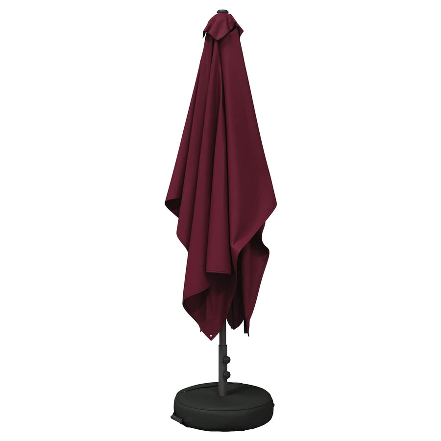 Tuinparasol 200 x 300 cm Polyester Rechthoekig Bordeaux Rood