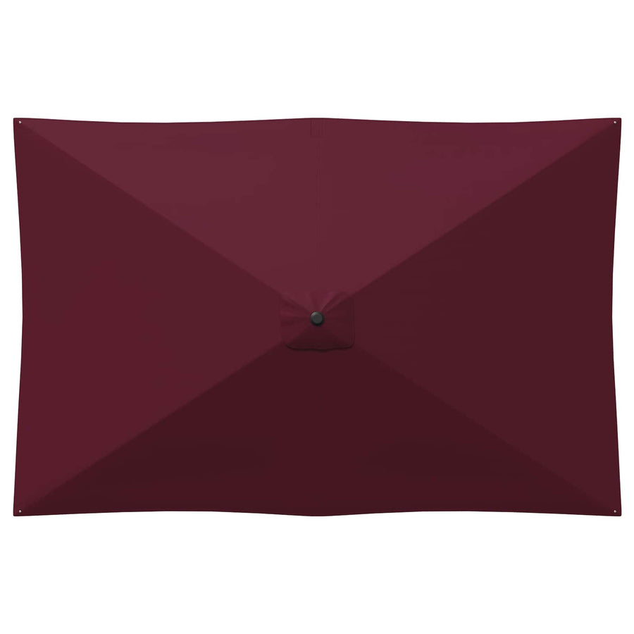 Tuinparasol 200 x 300 cm Polyester Rechthoekig Bordeaux Rood