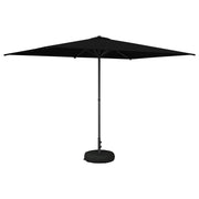 Tuinparasol 290x190 cm zwart polyester
