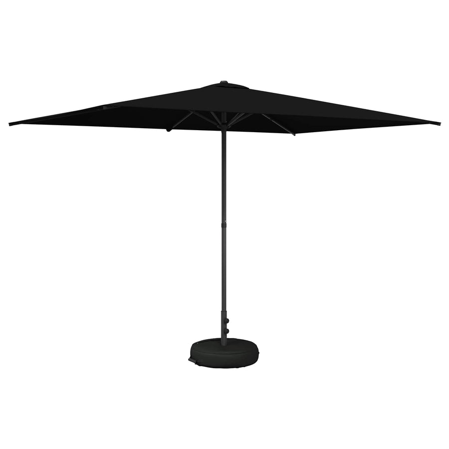 Tuinparasol 200 x 300 cm Polyester Rechthoekig Zwart