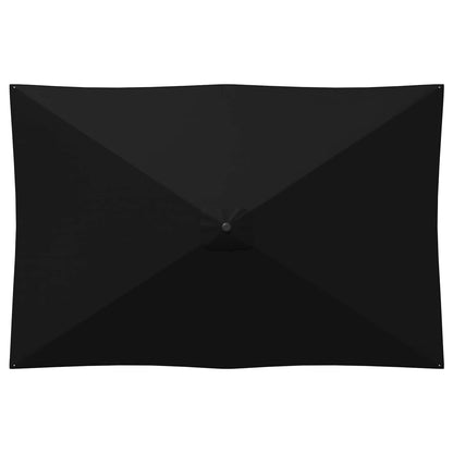 Tuinparasol 200 x 300 cm Polyester Rechthoekig Zwart