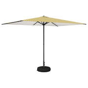 Tuinparasol 290x190 cm geel wit