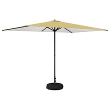 Tuinparasol 200 x 300 cm Polyester Rechthoekig Geel en Wit
