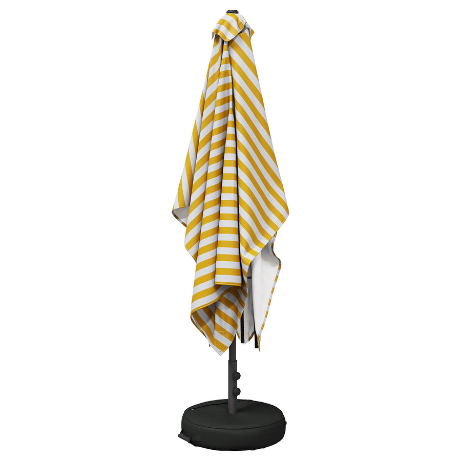 Tuinparasol 200 x 300 cm Polyester Rechthoekig Geel en Wit