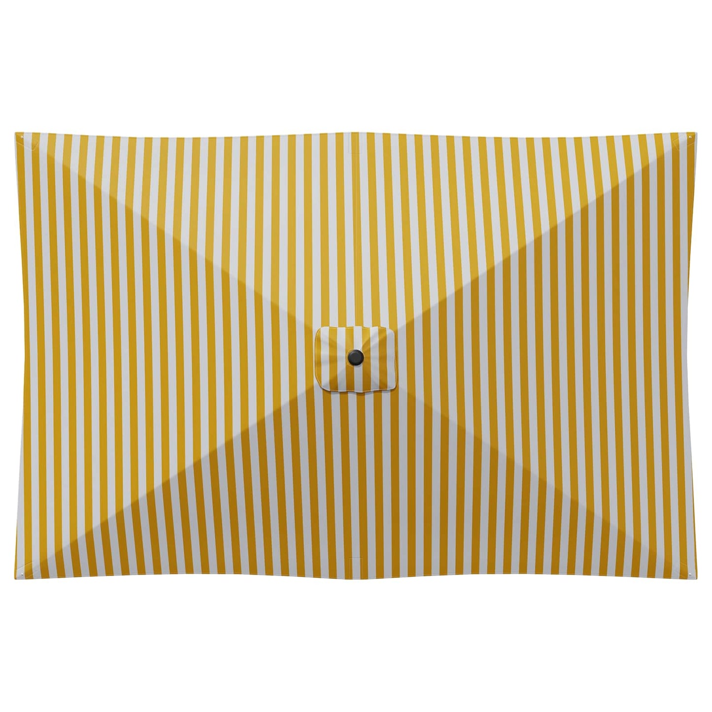 Tuinparasol 200 x 300 cm Polyester Rechthoekig Geel en Wit