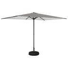 Tuinparasol 290x190x228 cm rechthoekig zwart wit