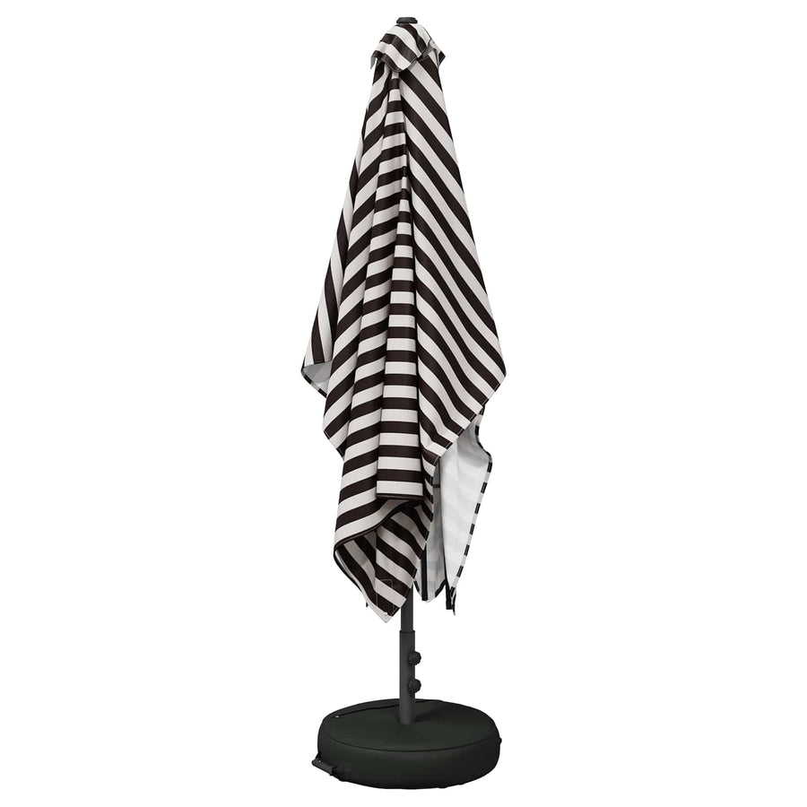 Tuinparasol 200 x 300 cm Polyester Rechthoekig Zwart en Wit