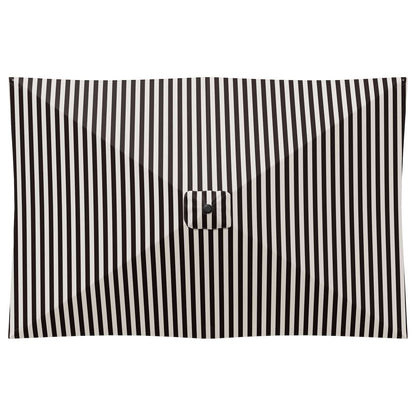 Tuinparasol 200 x 300 cm Polyester Rechthoekig Zwart en Wit