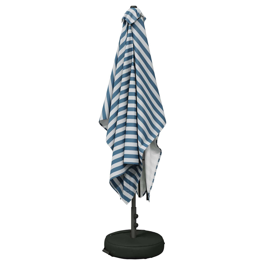 Tuinparasol 200 x 300 cm Polyester Rechthoekig Blauw en Wit