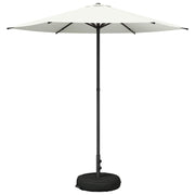 Tuinparasol 226x226x228 cm polyester crèmekleurig